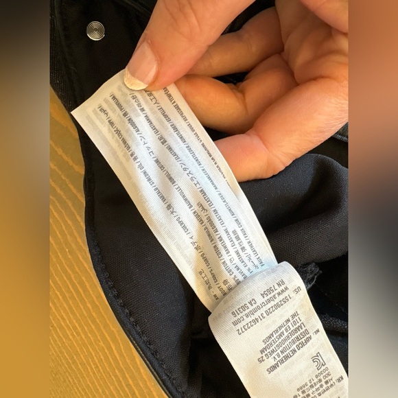 Abercrombie & Fitch Black Jeans with Leather Details Size 31 - Picture 4 of 7